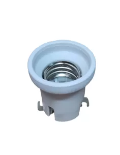 Vimar E40 Porzellanlampenfassung mit gerader Halterung Weiß 02187 Zubehör